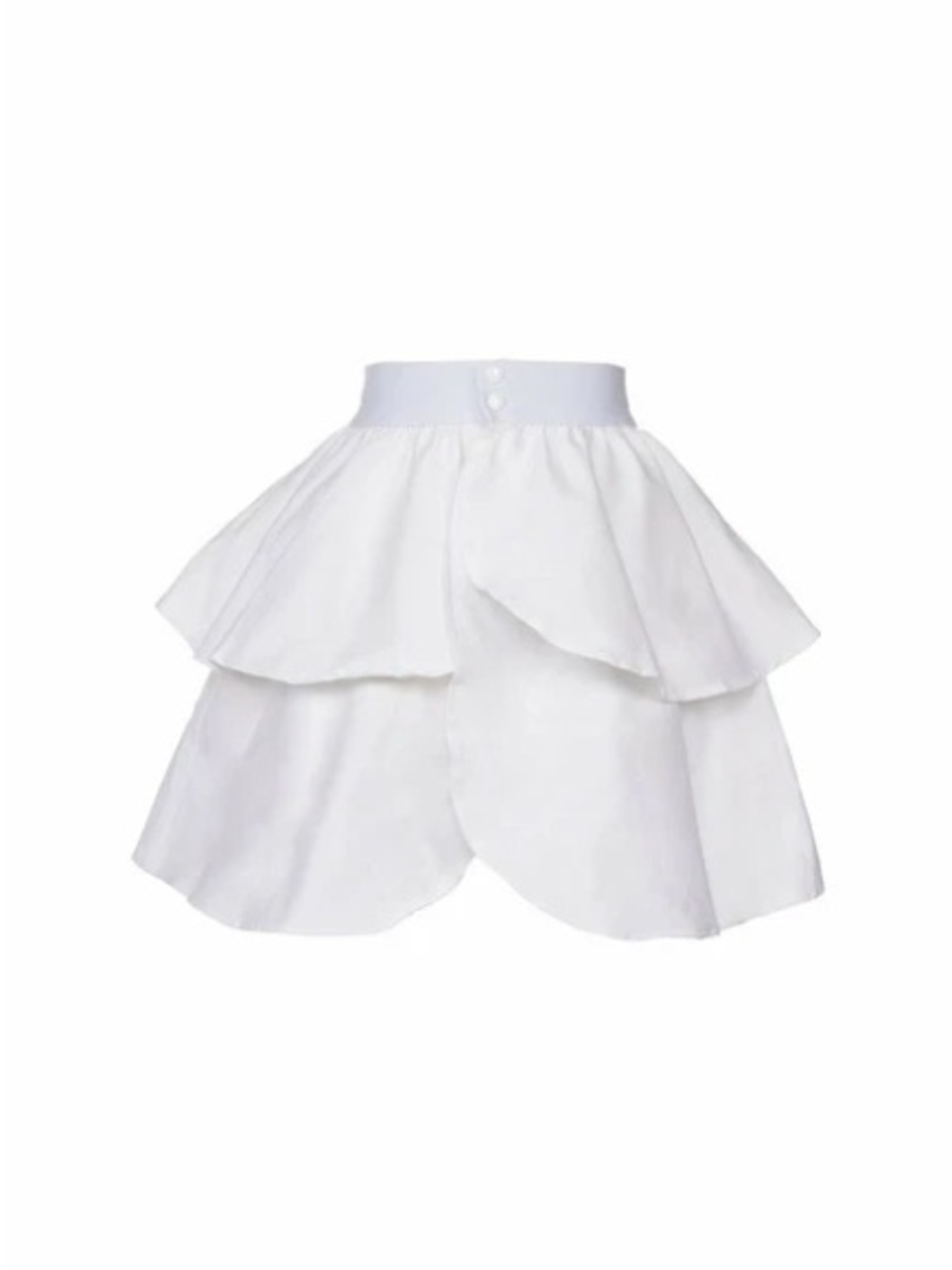 Pinup girl clothing Laura Byrnes Twill Underskirt Petticoat White (Size XS/S)